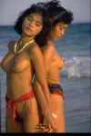 Two Asian Teens on the beach